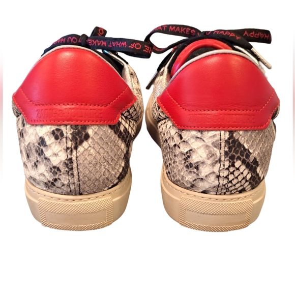 Zadig and Voltaire Womens Wild Snake Embossed Sneakers - Picture 11 of 13